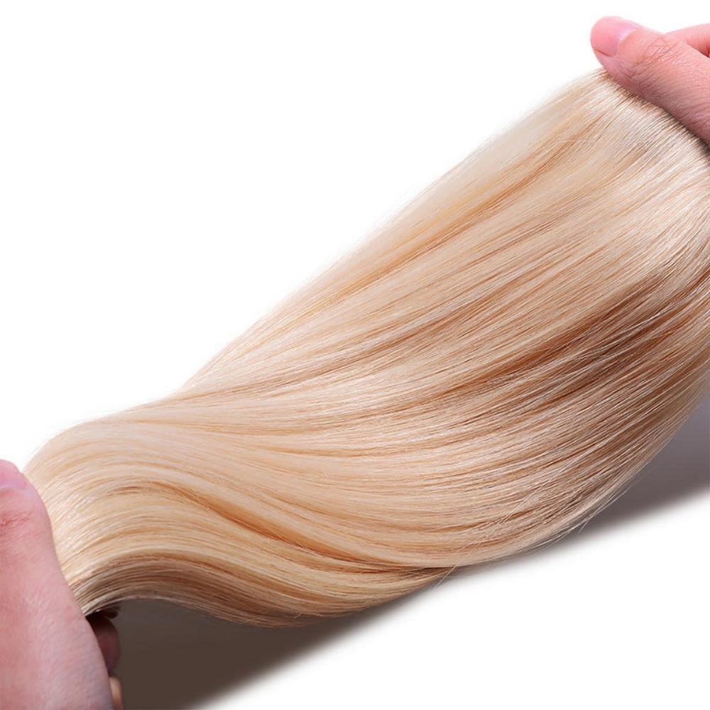 MHOT Seamless Clip-in Extensions Golden/Beach Blonde Highlights (P23/613) NIB